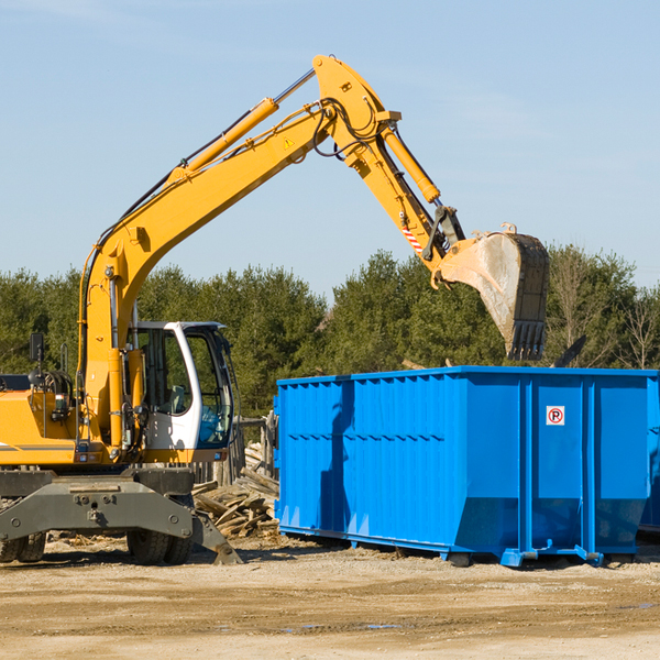 what size residential dumpster rentals are available in Colonial Heights